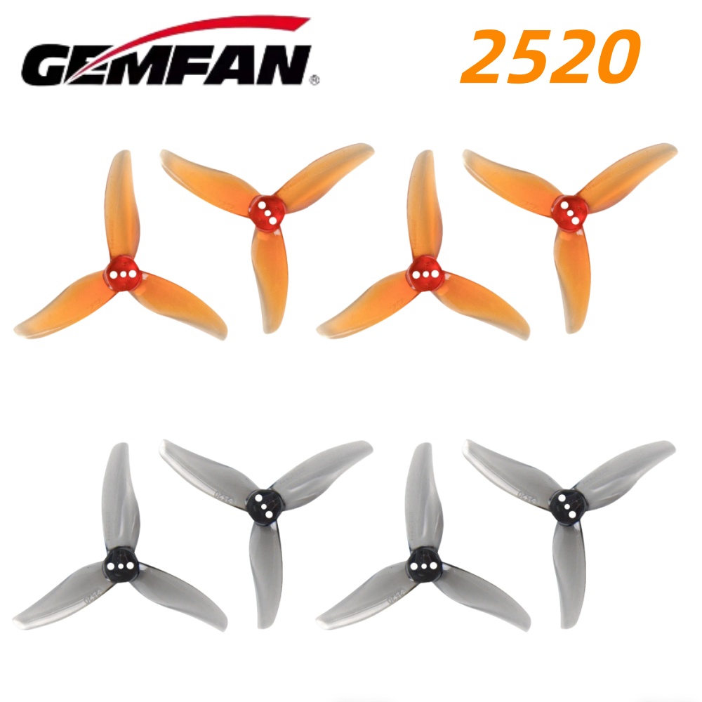 Drone Tech Rc - 4쌍 Gemfan 허리케인 2520 2.5X2X3 3블레이드