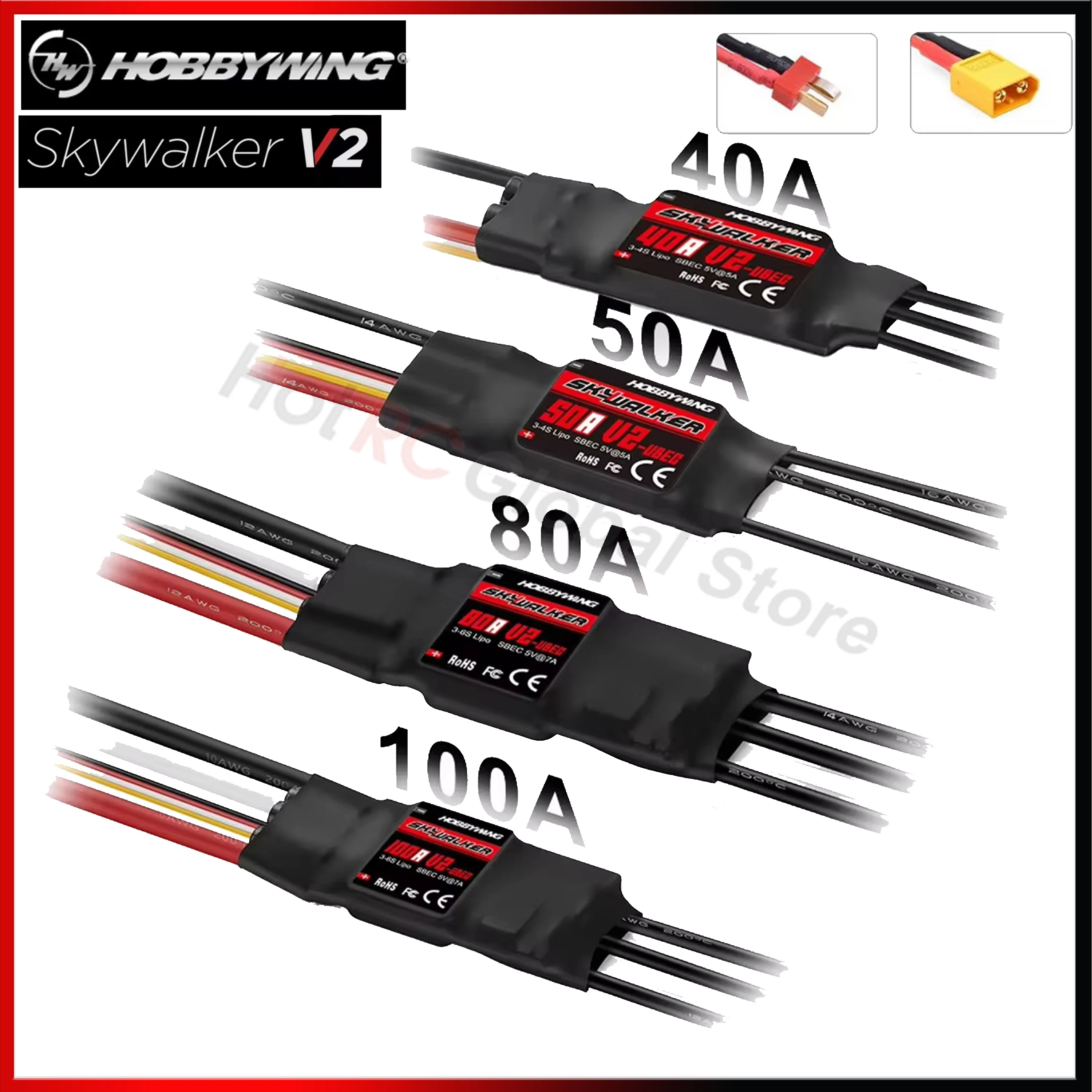 Drone Rc Y Series - HOBBYWING 스카이워커 V2 시리즈 브러시리스 ESC