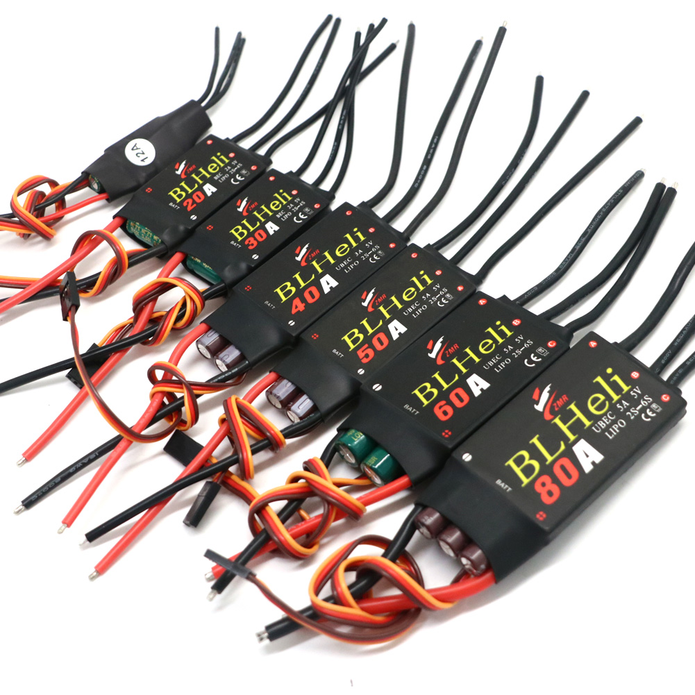 Drone Tech Rc - BLHeli 브러시리스 ESC 80A 12A 20A