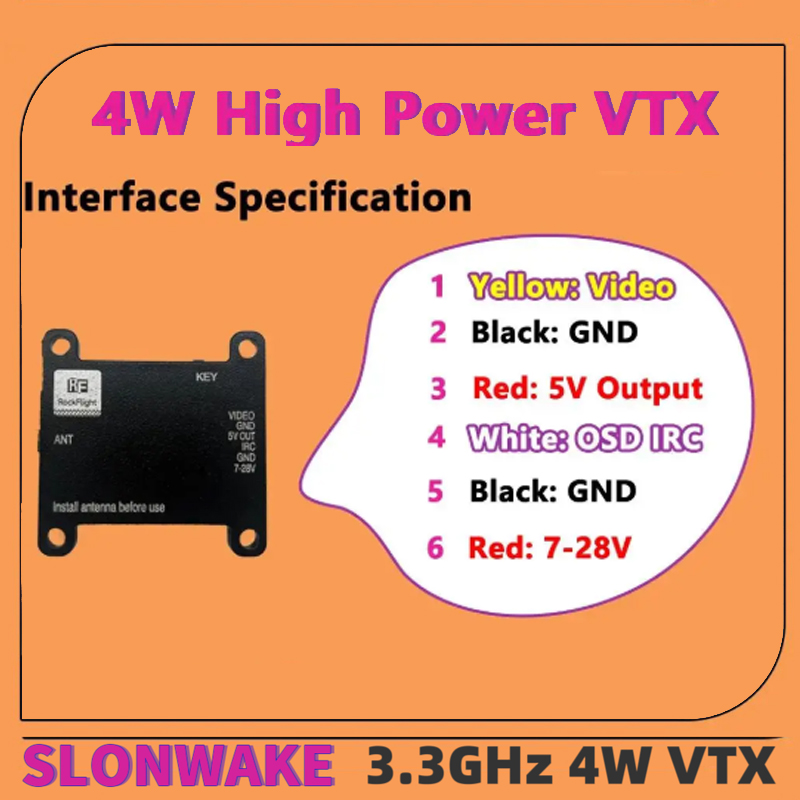 SLONWAKE FPV 3.3G 16채널 4000mW  - Drone Rc1 리뷰 및 가격