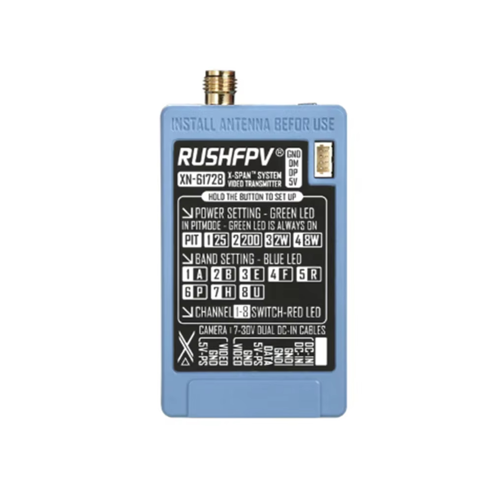 RUSHFPV 6.1‑7.2G 8W X61728 VTX - Drone Rc1 리뷰 및 가격