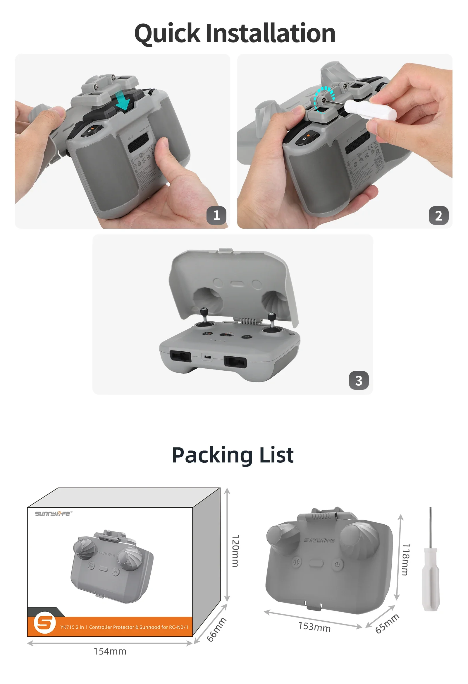 2 in 1 컨트롤러 보호대 썬후드 컨트롤 스틱 가드  - Drone Dji Rc Mini 리뷰 및 가격